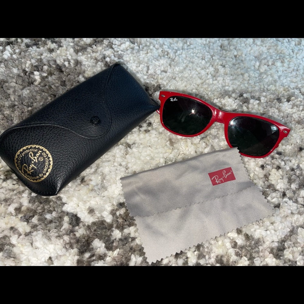 Authentic red ray bans